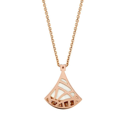 Elegant Rose Gold Geometric Pendant Necklace