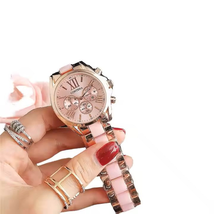 Multi color Fashion New Business Watch Simple and Ladies Watch Luxury Fashion Quartz Watch