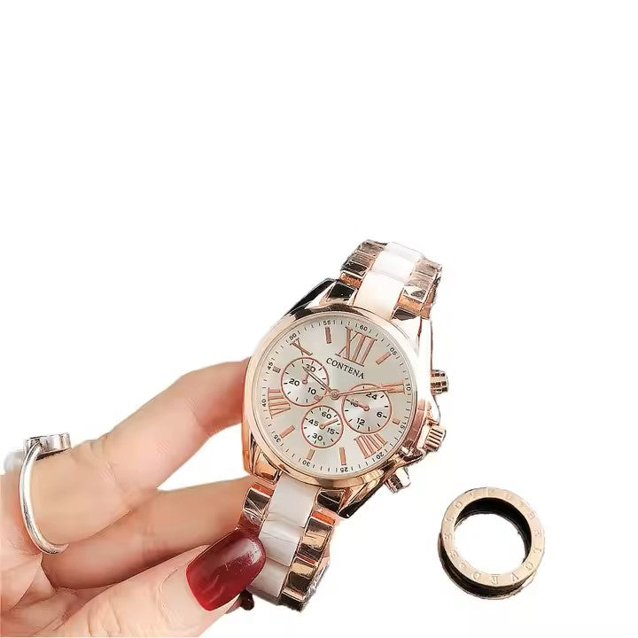 Multi color Fashion New Business Watch Simple and Ladies Watch Luxury Fashion Quartz Watch
