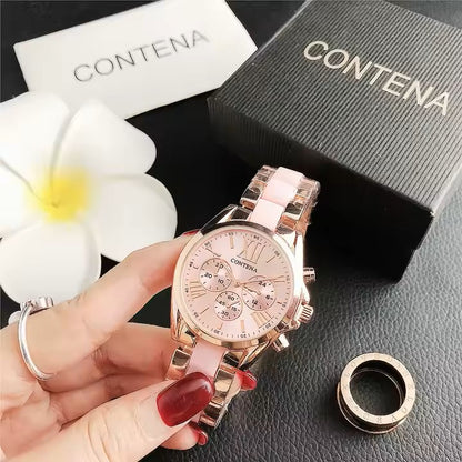 Multi color Fashion New Business Watch Simple and Ladies Watch Luxury Fashion Quartz Watch