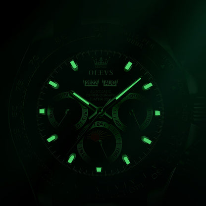 OLEVS 6654 New Design  Watch Modern Stainless Steel Luminous Automatic Business Watch For Men's