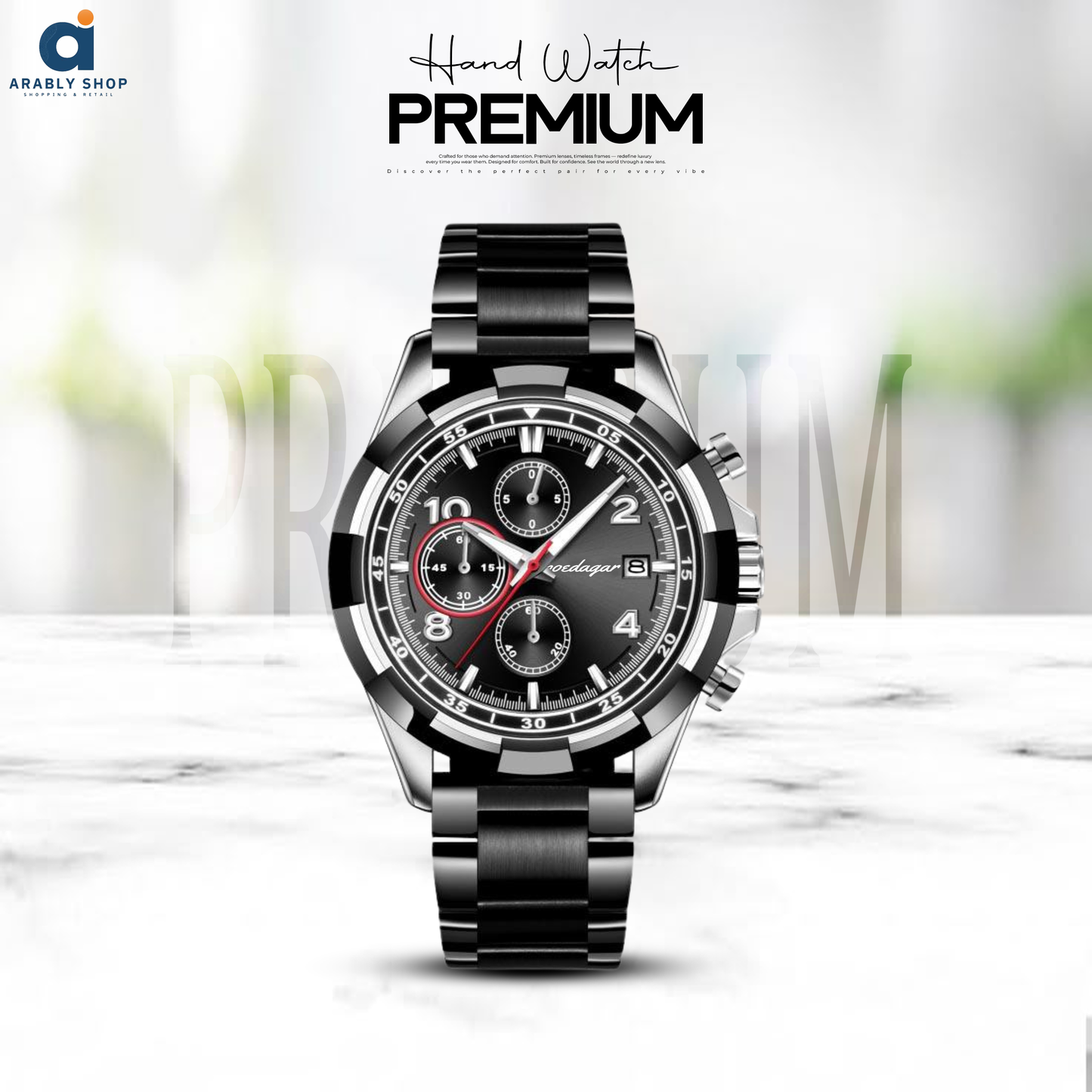 POEDAGAR 685 Luminous Water Resistant Stainless Steel Watches for Men