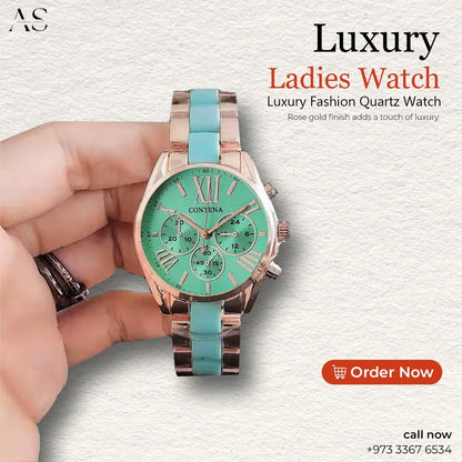Multi color Fashion New Business Watch Simple and Ladies Watch Luxury Fashion Quartz Watch