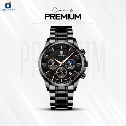 POEDAGAR New 928 Luxury and High Quality Waterproof Stainless Steel Watch for Men's