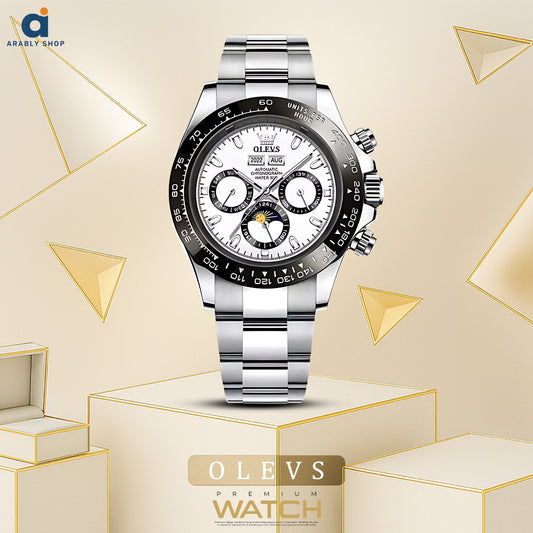 OLEVS 6654 New Design  Watch Modern Stainless Steel Luminous Automatic Business Watch For Men's